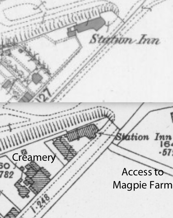 Maps showing Station Inn and surroundings